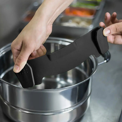Strainer Silicone for All Pots and Pans, Pasta Strainer Clip on Food Strainer for Meat Vegetables Fruit Silicone Kitchen Colander
