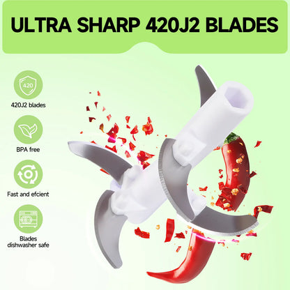 1 Count Manual Food Chopper, Vegetable Cutter, Kitchen Vegetable Chopper, Portable Hand Pull String Garlic Mincer Onion Cutter, Vegetable Chopper Tool, BPA Free Food Safe Material, for Veggies, Ginger, Fruits, Nuts, Herbs, Etc.